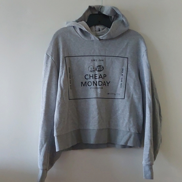 Cheap Monday logo hoodie size M - Picture 2 of 6